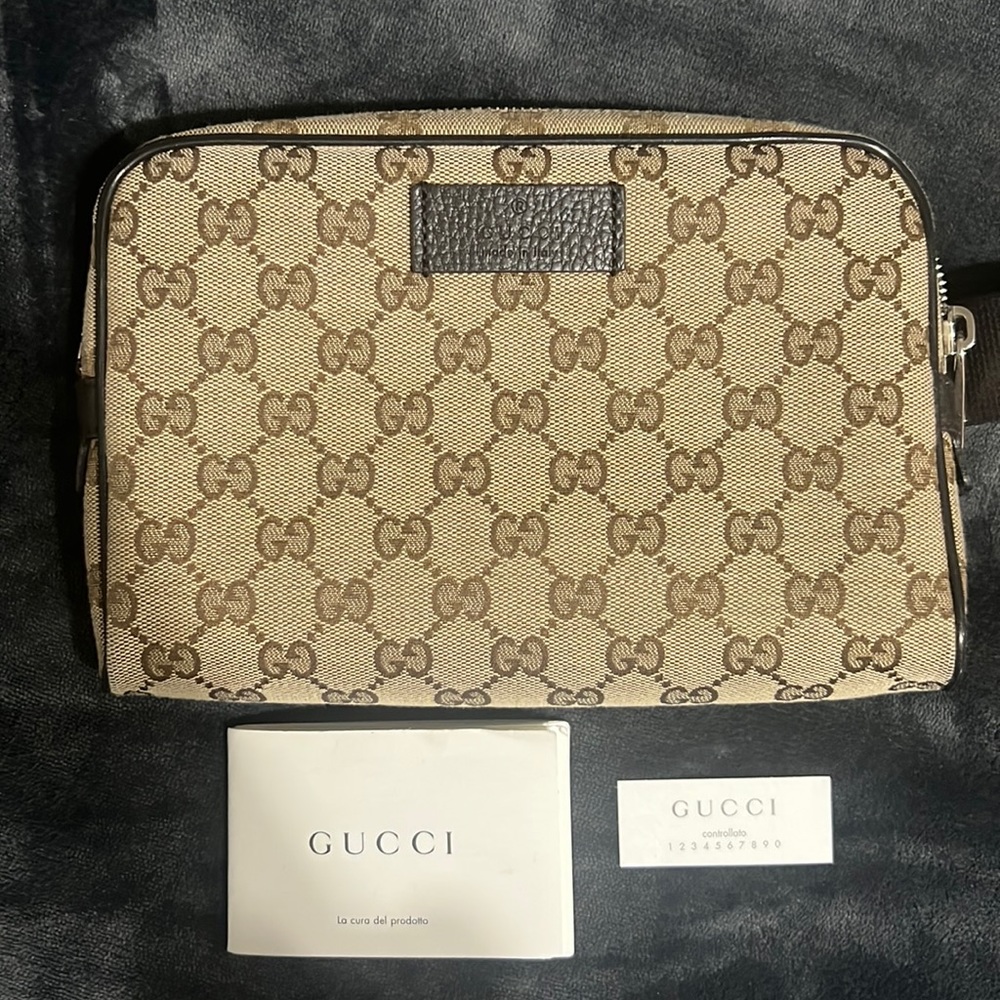 Authentic GG Guccissima waist belt, Fanny pack